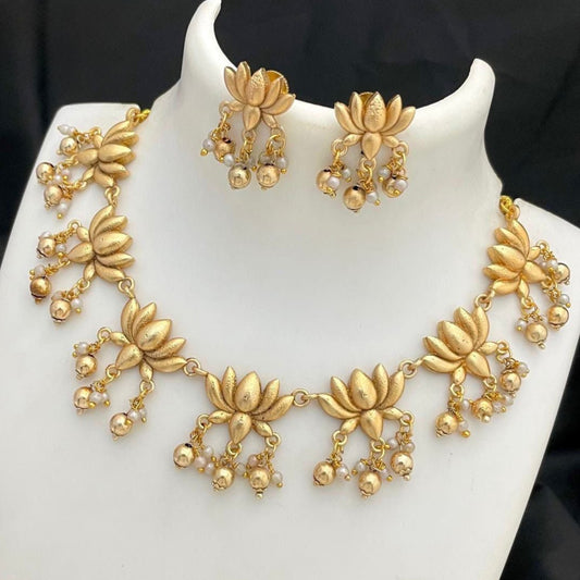 Gold Plated Lotus Set