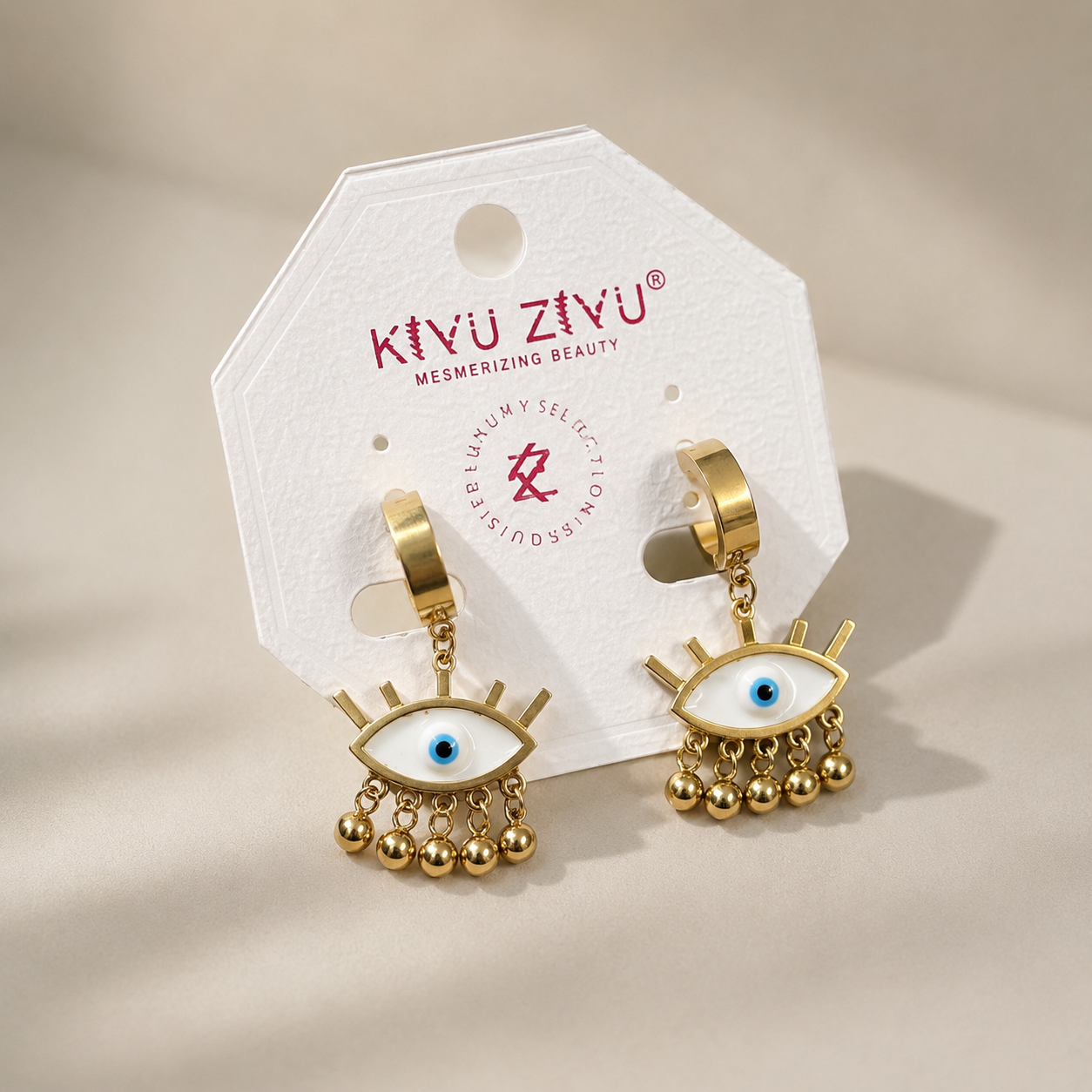 Evil Eye Hoops