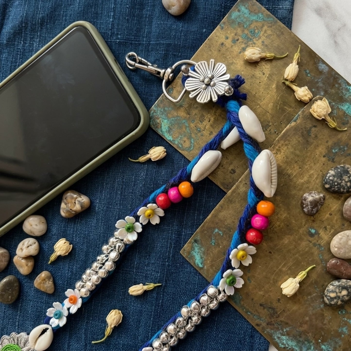Navratri Mobile Sling - Montana Blue
