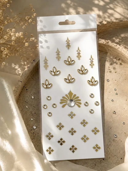 Pack of 3 Kundan Mehendi Sticker