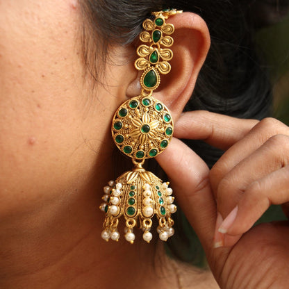 Ritika Copper Sahara Jhumkas