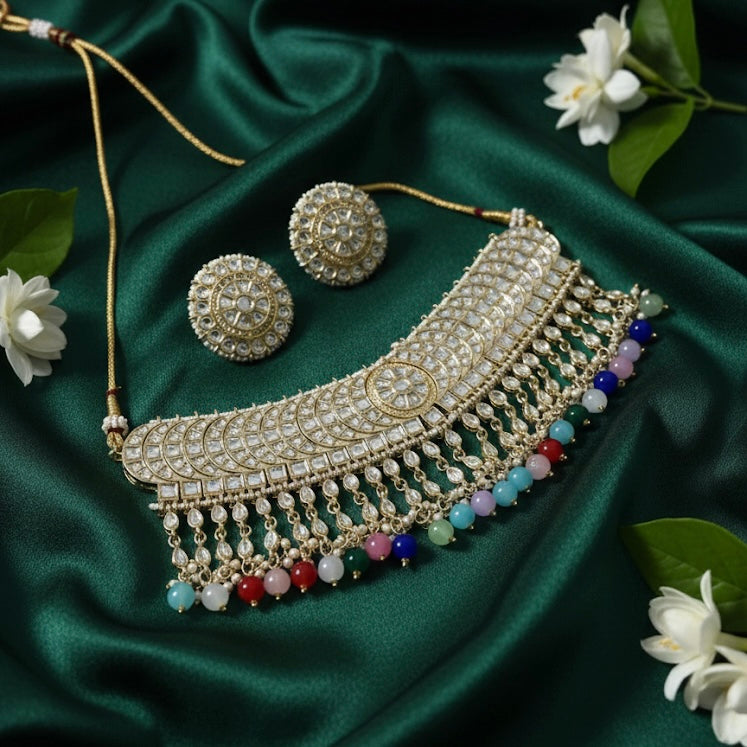 Isha Multicolor Choker Set