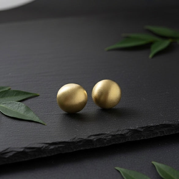 Gold Matt Finish Studs