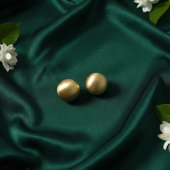 Gold Matt Finish Studs