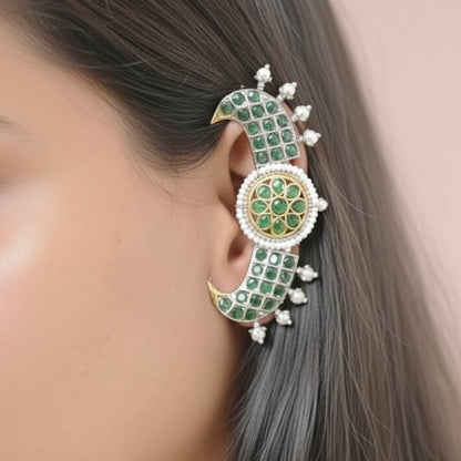 Disha Dual Tone Statement Earcuffs