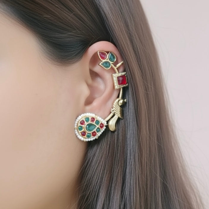 Gold Plated Bird Earcuffs