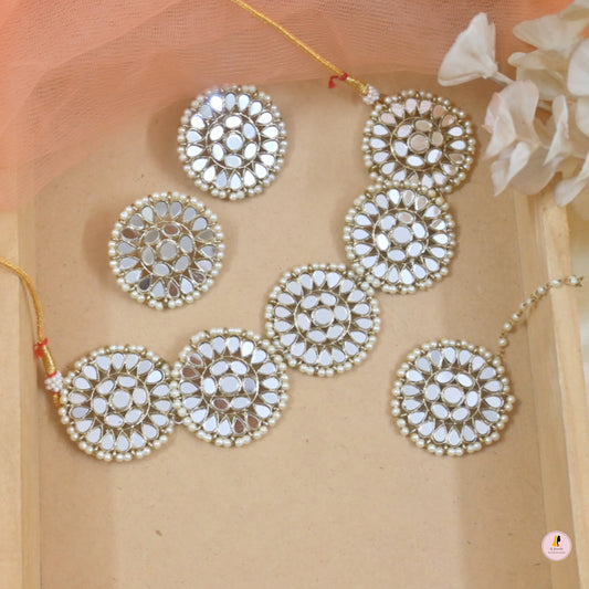 Round Mirror Statement Choker
