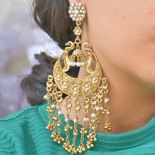 Kareena Antique Tone Chaandbalis