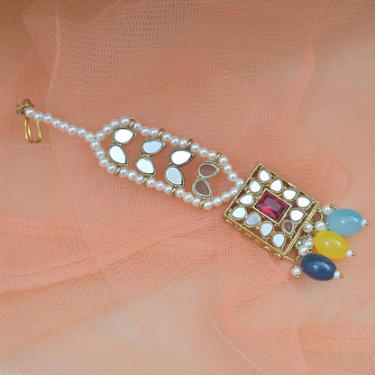 Gurnaaz Mirrorwork Earrings Tikka