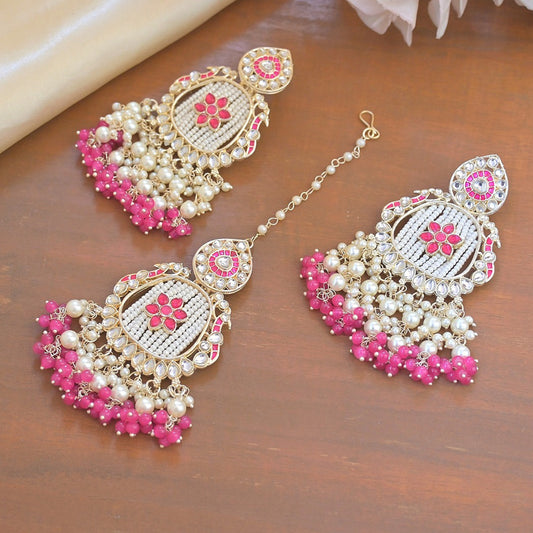 Nayana Passa Style Earrings Maangtikka