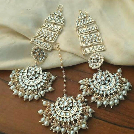 Sahara Style Earrings with Maangtikka