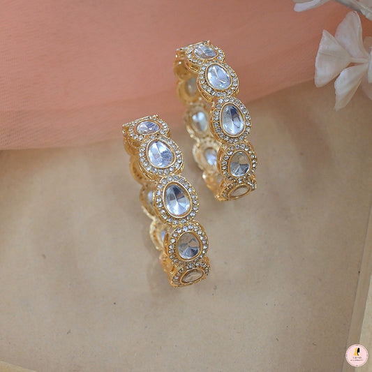 Stylish Polki Inspired Bangles