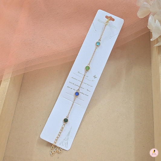 Minimal Multicolor Adjustable Bracelet