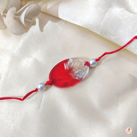 Unique Roli Chawal Resin Rakhi