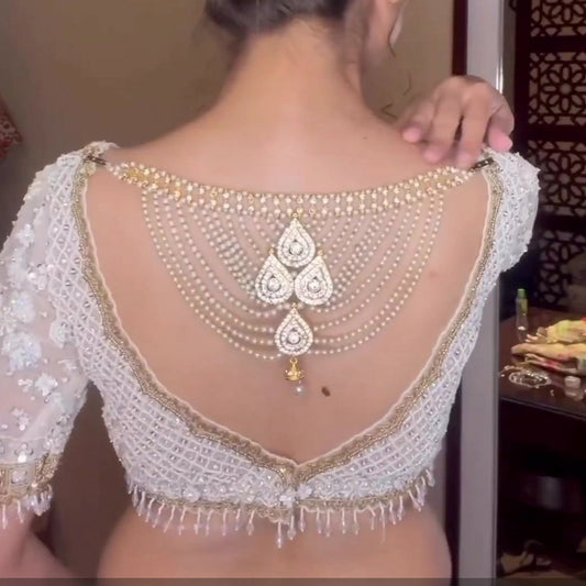 Pearl Layered Versatile Blouse Broach