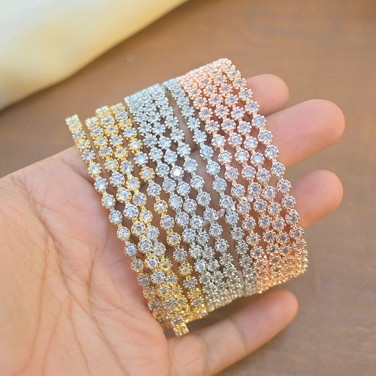 Shoma Premium Set of 4 AD Bangles