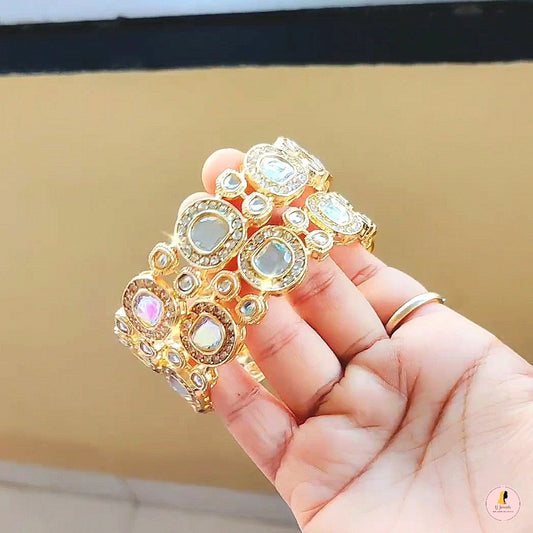 Polki Lookalike Bangles