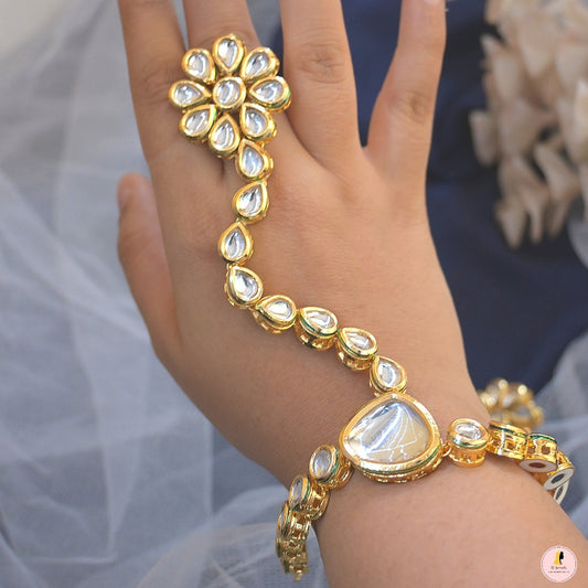 Adjustable Kundan Hathpanja - Set of 2