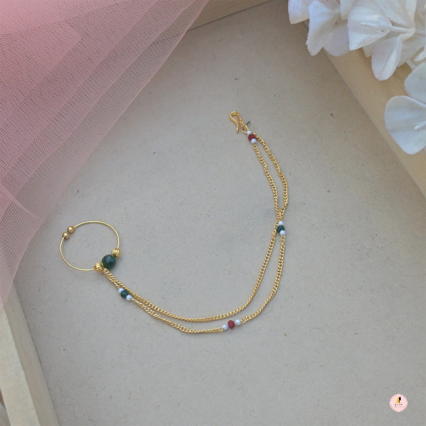 Small Size Pearl Nath/ Nose Ring