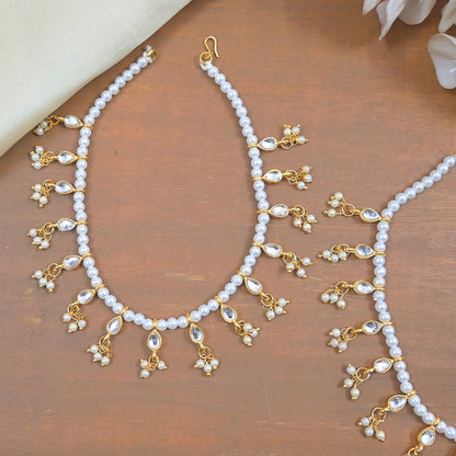 Chic Pearl Dangling Anklet