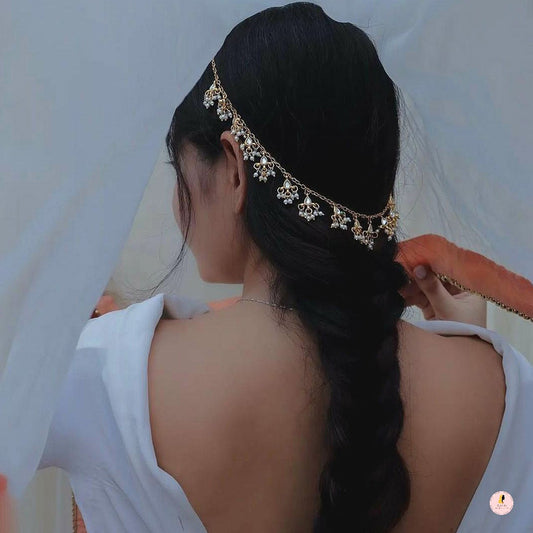 unique Light Gold Plated Hair Accessory