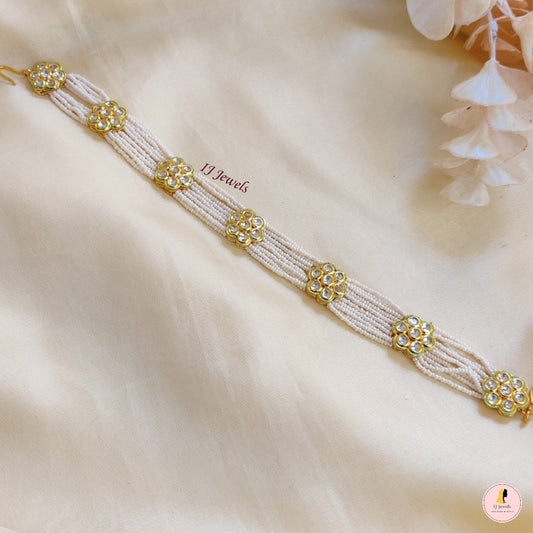 Round Kundan Sheeshpatti