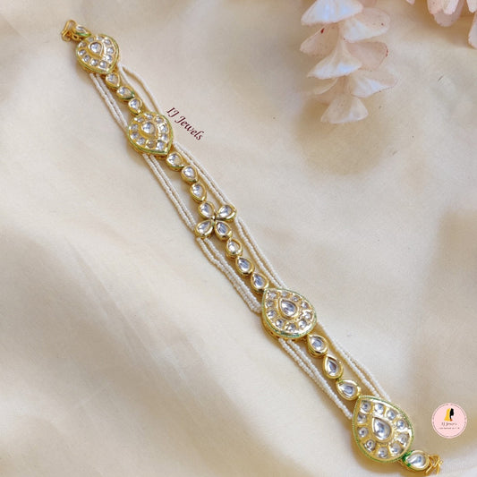 Pearl Detailed Heavy Kundan Sheespatti No 2