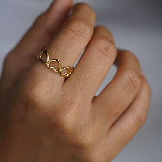 Heart Anti Tarnish Ring