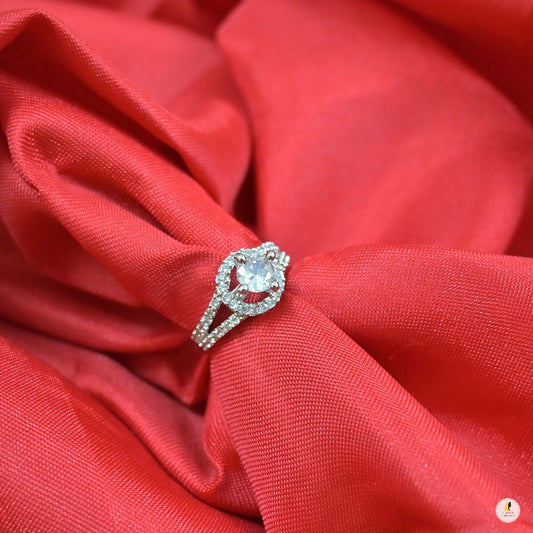 Ava AD Solitaire Adjustable Ring