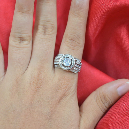 Aarushi AD Solitaire Adjustable Ring