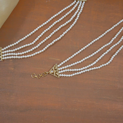 Layered Pearl Bahubali Earchain ( Set of 2 )