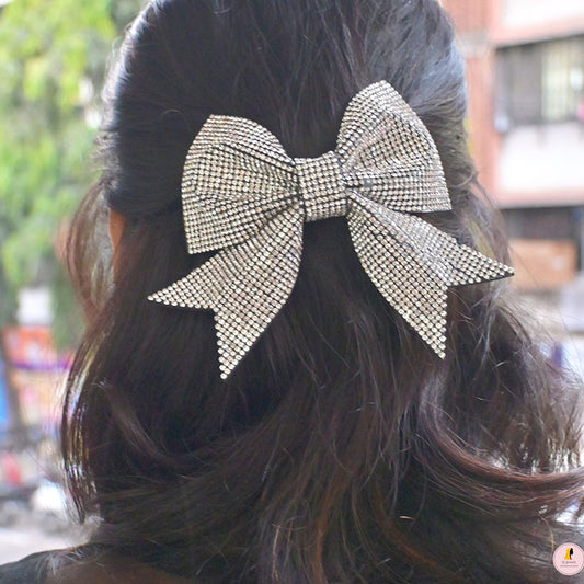 Luxe Shiny Black Bow