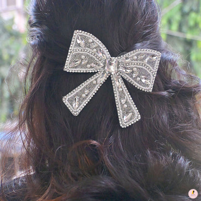 Blingy Diamond Studded Bow
