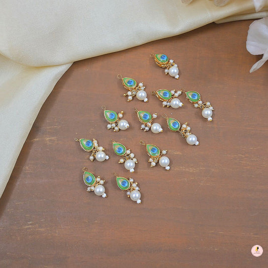 Peacock Hair Accessory For hair Bun