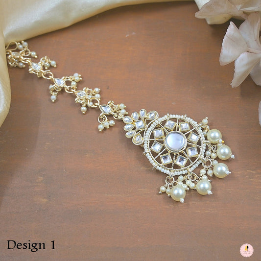 Wedding Season Special Pachi Kundan Maangtikka