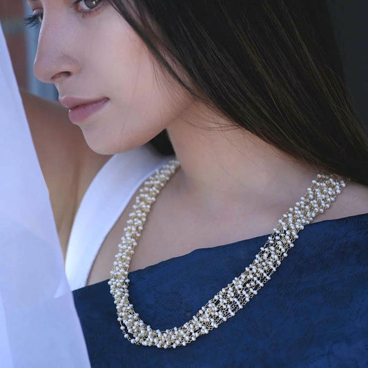 Stylish Multi Layer Pearl Mala for Her