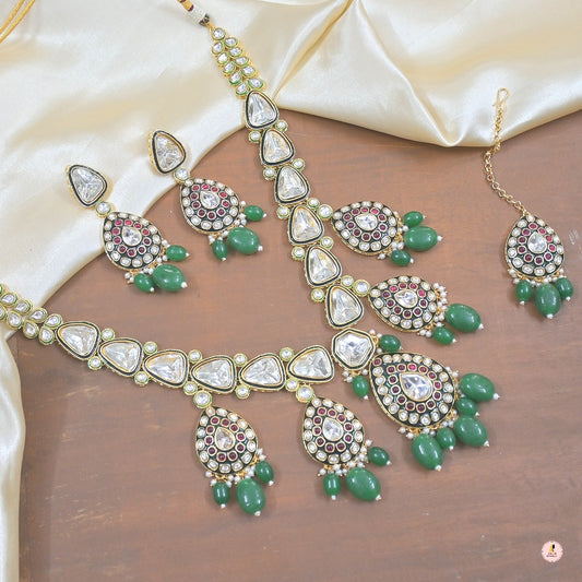 Saniya Real Polki Kundan Rani Haar