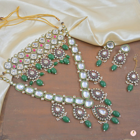 Fariha Polki Kundan Bridal Jewellery Set