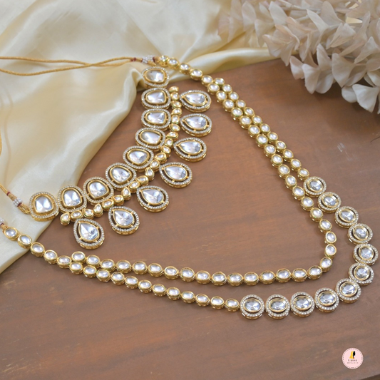 Anisha Polki Kundan Combo Mala Set