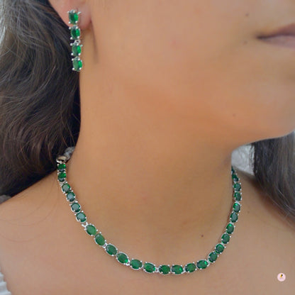 Sleek Indo Western Diamond Set