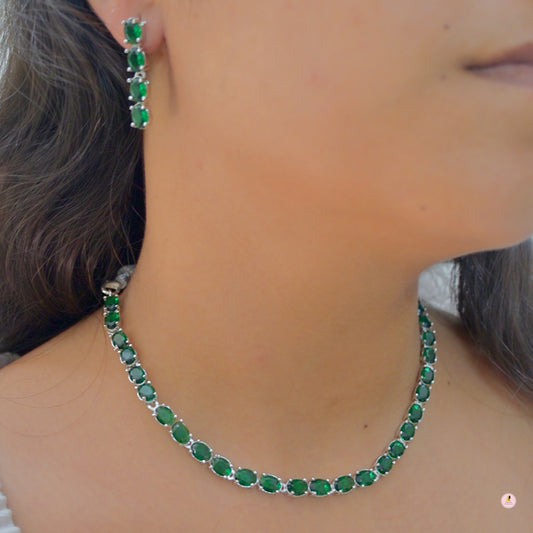 Sleek Indo Western Diamond Set