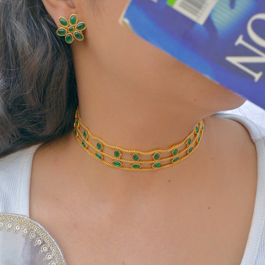 Suditi Copper Choker Set