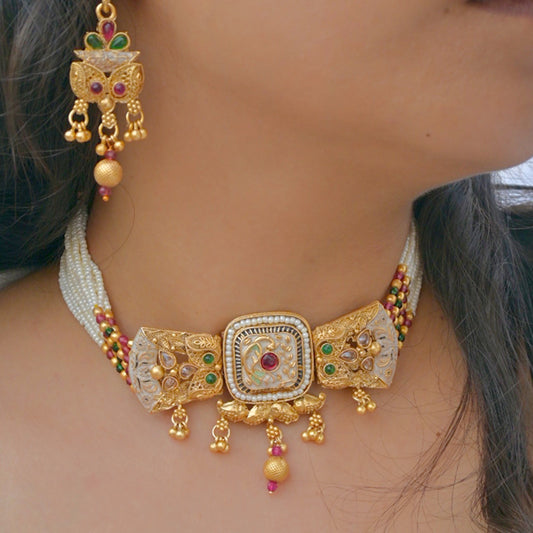 Soni Rajwadi Jewellery Set