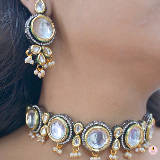 Piyali Antique Kundan Choker Set