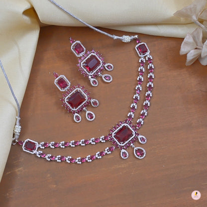 Aarvi AD Stylish Jewellery Set