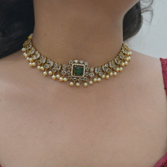 Aarohi Changeable AD Jhumka Set