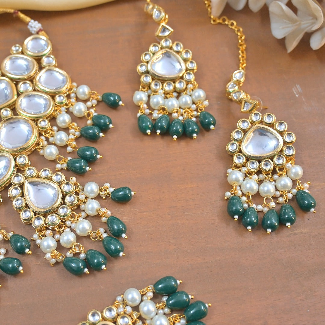 Rhea Semi Bridal Kundan Choker Set
