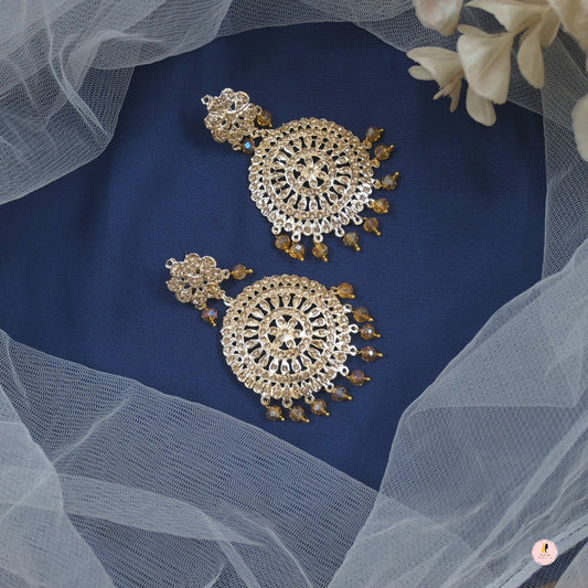 Gunika Light Weight Golden Chandbalis