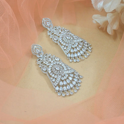 Gloria American Diamond Chandelier Earrings