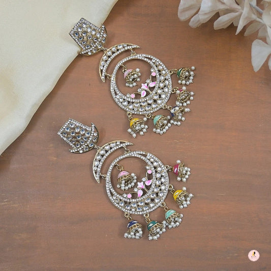 Aisha Oversized Antique Chandbalis